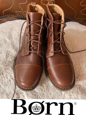 NWOB $140 Men’s Born Ryker Leather Lace-Up Boots – Men’s Size 13